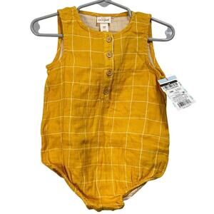 Cat & Jack 18 Month Yellow romper/bodysuit